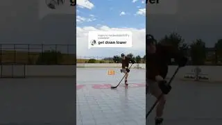 Day 351 of Learning How to Play Hockey. Today’s focus was getting low while shooting in stride.