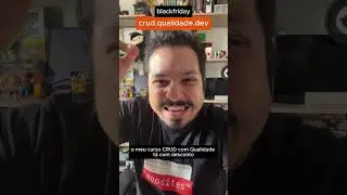 Eu tenho certeza que seu próximo projeto vai ser um CRUD!