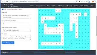 Word Search - Aids for Teachers