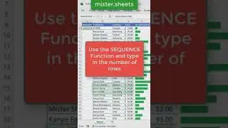Sequence Data in Excel Fast 💪 