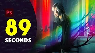 89 Second Lazy Tutorial - Creating Photoshop Horror Artwork