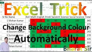 Excel Trick - How to Change Background Colour Automatically Based on Value