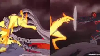 Naruto and Sasuke vs Momoshiki-Movie vs Anime Comparison