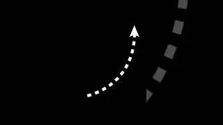 Half circular arrow 