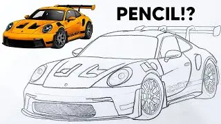 This Porsche Drawing Looks Real (But It’s Pencil)