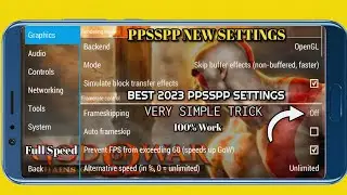 Best Settings For PPSSPP Latest Version | No Lag Smooth Gameplay |  2023 | Real PPSSPP SETTINGS