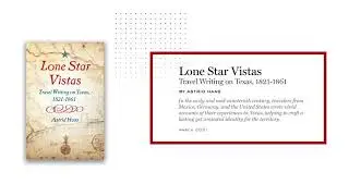 New & Forthcoming in History from University of Texas Press