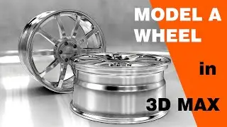 3D Max Modeling Tutorial - How to Model Car Rim Wheel / Rim Lesson - 02