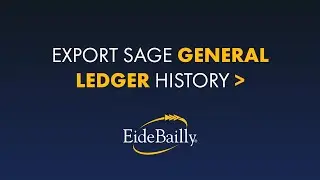 How to Export Your General Ledger History in Sage Business Insights Explorer