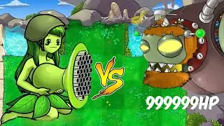 All Pea Vs Threepeater Gatling Pea Vs Dr Zomboss Plants Vs Zombies Battlez