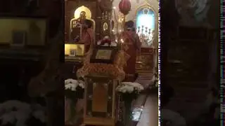 Красивый фрагмент Пасхальной вечерни