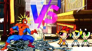 Spiderman VS Blossom Mugen Marvel VS The Powerpuff Girls