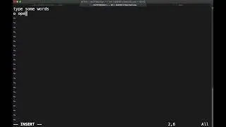 Very basic file editing with vim