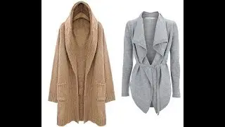 Длинный Кардиган Спицами - видео - модели 2019 / Long Cardigan Video / Lange Strickjacke