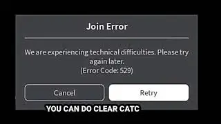 Roblox Error 529 & We Are Experiencing Technical Difficulties Problem Roblox Server Down Today