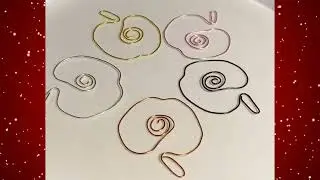 Hand Made Wire Apple Bookmarks