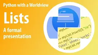 1.5 Strings and Lists in Python - A Formal Presentation