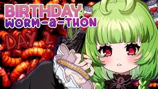 【 BIRTHDAY WORM-A-THON Day 2 】SPOOKY SCARY BUG TIME !!