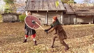 Axe hit to a shield in slow motion!