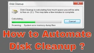 How to run Disk Cleanup Automatically in Windows | PANKAJ YADAV