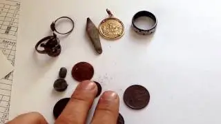 пляжный коп первое золото сезона.