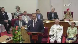 A duna resumen cortico di trabou: Gobernador a pidi pa paz y transparencia den eleccion
