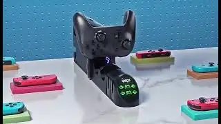 iPEGA PG-9187 Joycon multi charger dock upgrade for Nintendo Switch, Charge up to 6 controllers.