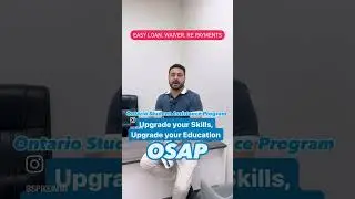 OSAP - Ontario Student Assistance Program for Govt Tuition fees Grant #canadaeducation #canadapr