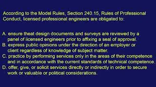 FE Mechanical Exam Practice Problem #11: 