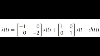 linear time delay systems example 1
