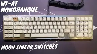 [ASMR] W1-AT by Geonworks with Moon Linear Switches | Sound Test | Typing Test