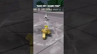 BOO! Did I scare you?" Ahh glitch 😂 #tsb #roblox #shorts