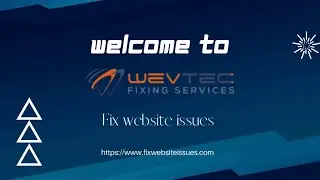 Fix your website issues.
