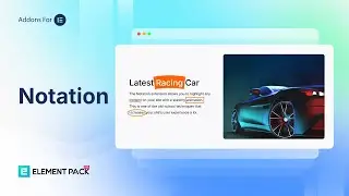 How to Use Notation Extension by Element Pack Pro in Elementor | BdThems | Elementor Page Builder