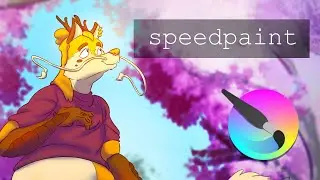 Толстенький дракончик | speedpaint
