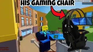 He just has a good gaming chair
