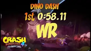 Crash 4 Time Trial Dino Dash Former World Record 58:11