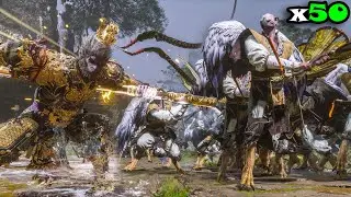 Can Any Boss Survive 50 Falcon Hermits? - Black Myth Wukong Fight