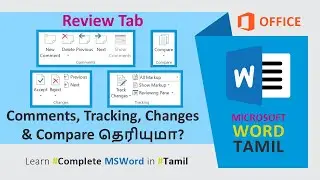 MS Word Tamil | Comments | Tracking | Changes | Compare