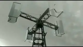 Вертикальный ветрогенератор , Казахстан ,фазенда.