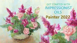 Using Painter's Oil brushes to create an Impressionist painting Part 2