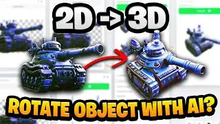2D image to 3D asset with AI? Rotate Object with AI?
