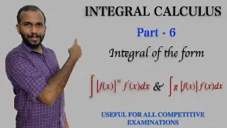 Integral Calculus|Part-6|Types of Integrals|Methods of Integration|Trigonometric Integrals|Important
