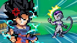 Sprite animation- Goku turns Ssj against Frieza!!! (Android)