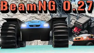 Crawling and Racing an Amphibious 8x8 UTV! | BeamNG.Drive 0.27 FPU Wydra Update