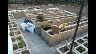 How to build block garden raised bed