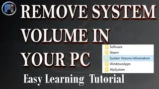 HOW TO REMOVE SYSTEM VOLUME IN YOUR PC