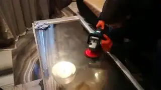Полировка стеклянного стола в отеле Marriott, Арбат | Glass Gloss