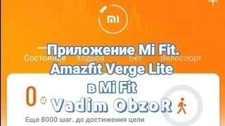 Приложение Mi Fit. Amazfit Verge Lite в Mi Fit