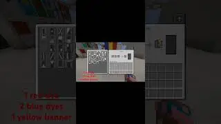 How to make the Romania 🇷🇴 flag in Minecraft #minecraft #flag #shorts